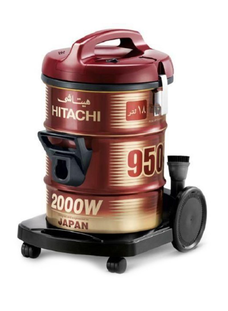 Vacuum Cleaner With 18L Dust Bag 2000W CV950Y-SS220-WR Red/Gold